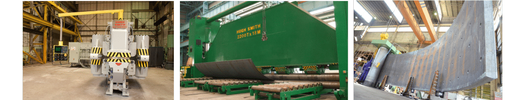 A selection of Hugh Smith Machines for bending, forming and profiling metal.